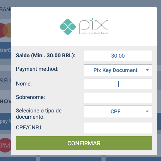 Insira o valor que deseja retirar